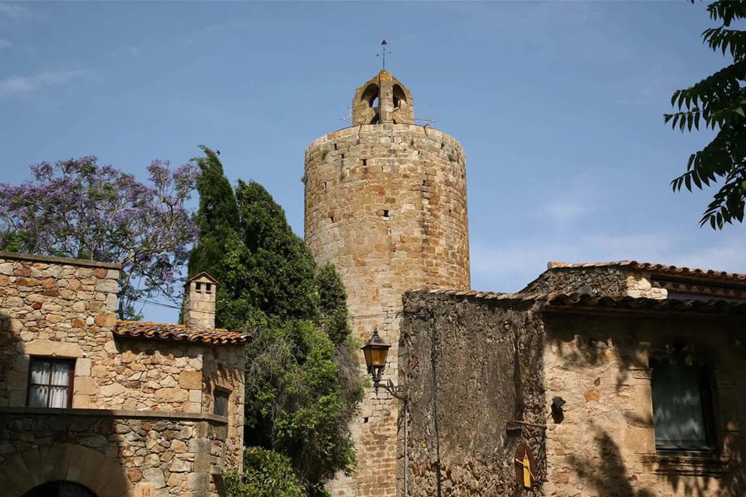 Old brick houses in Europe