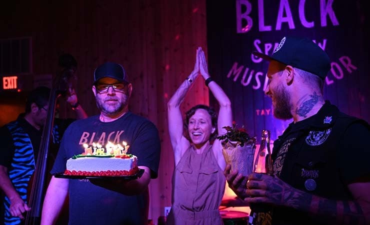 Celebrations at Black Sparrow Radio