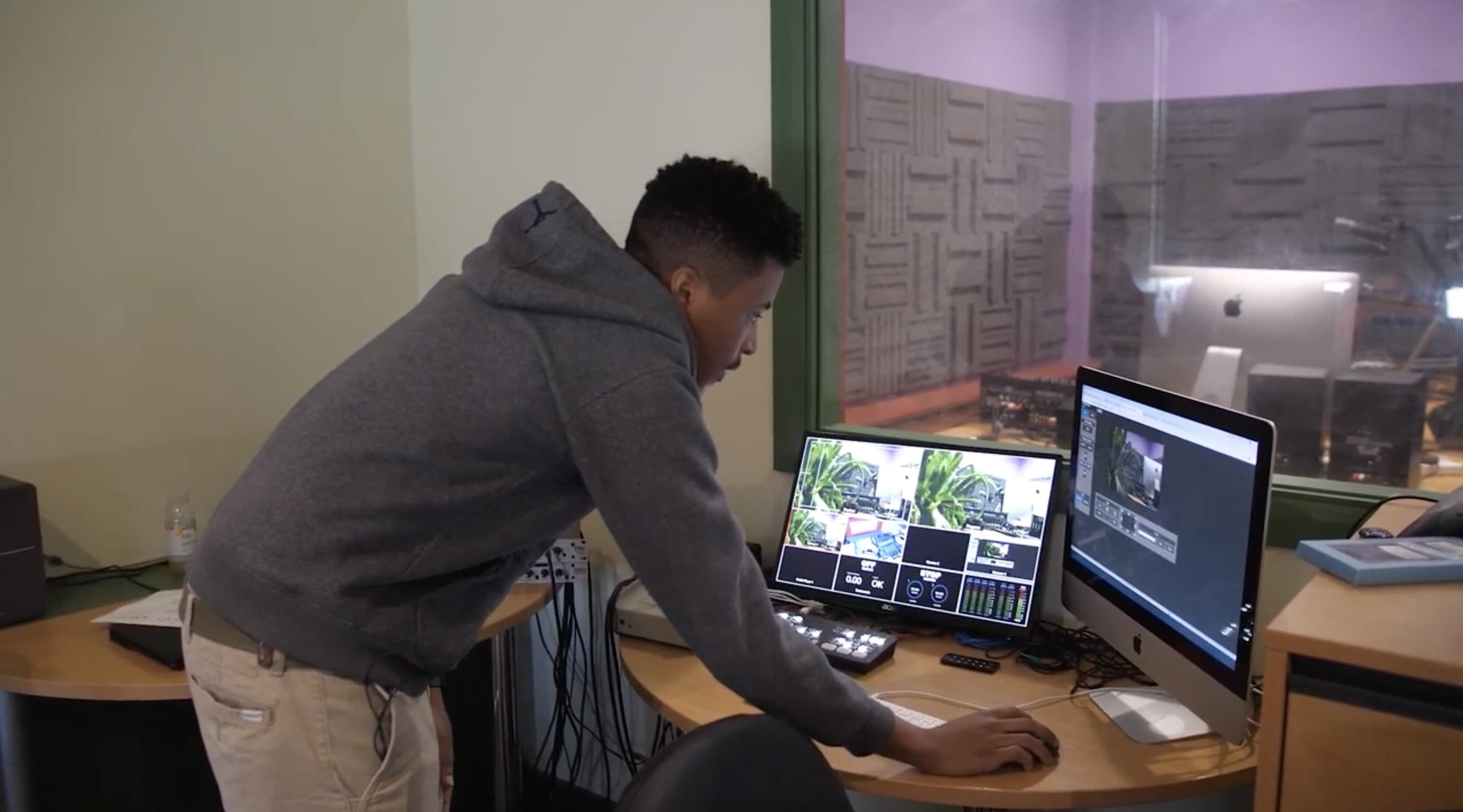 Diversity Radio's studio setup.