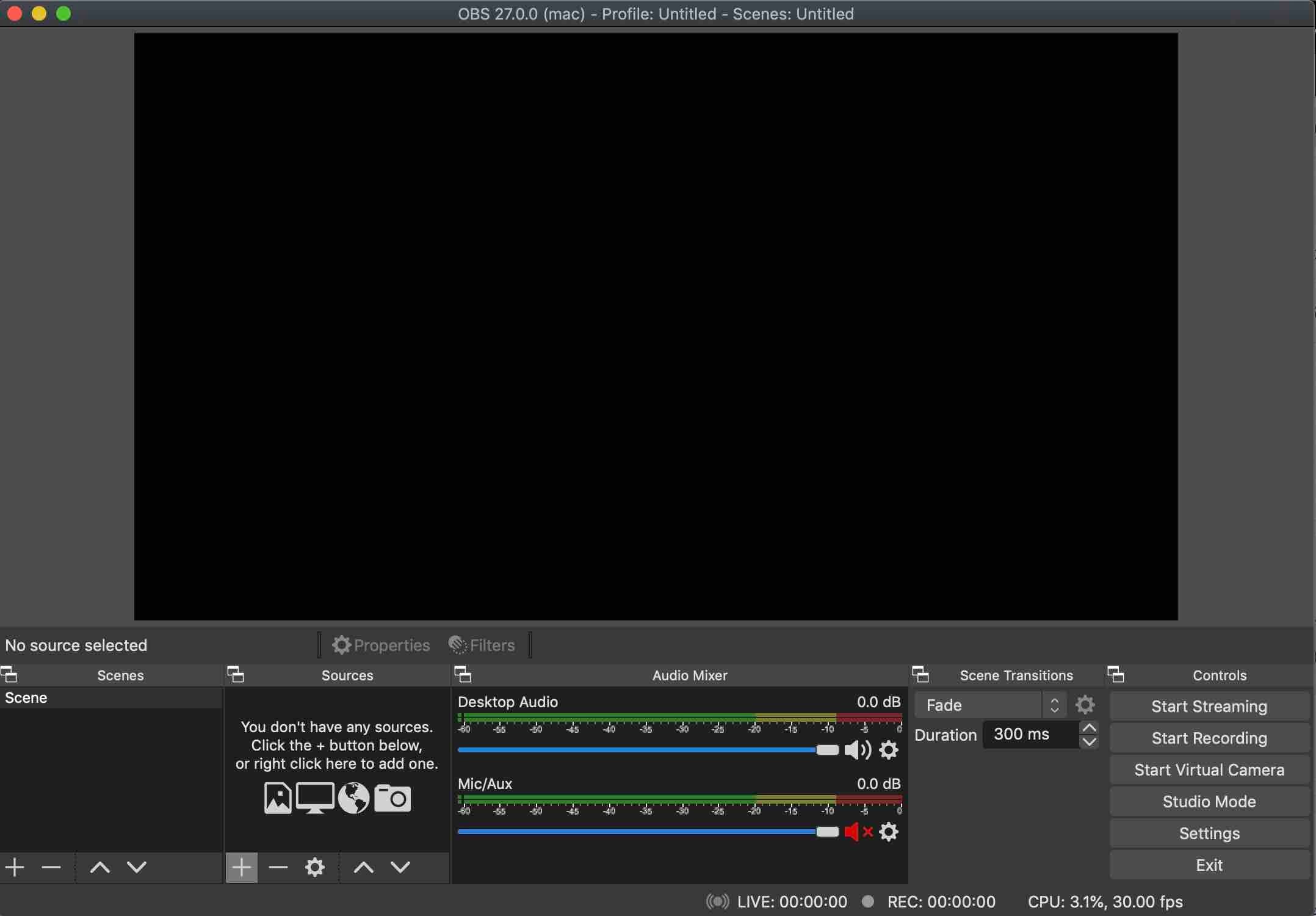 How to Broadcast Radio on Youtube Blank Scene