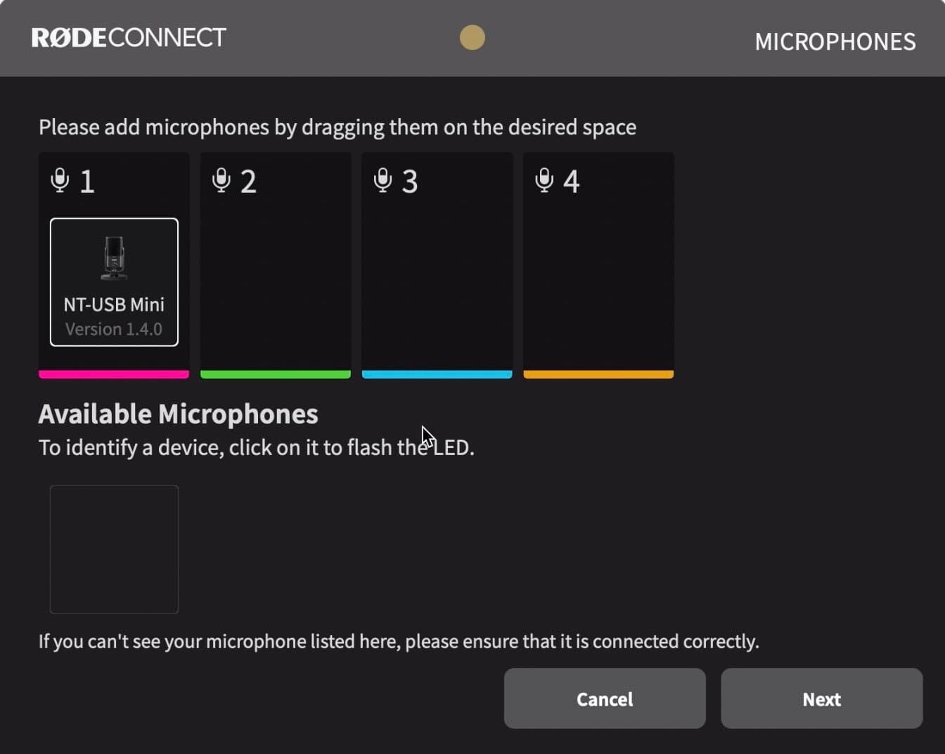 Rode Connect Setup for Radio Microphone Setup