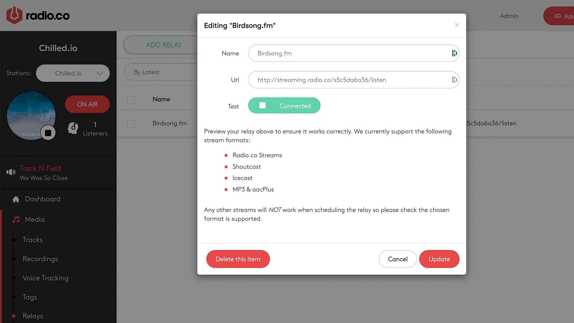 Scheduling relays chilled io bird song relay