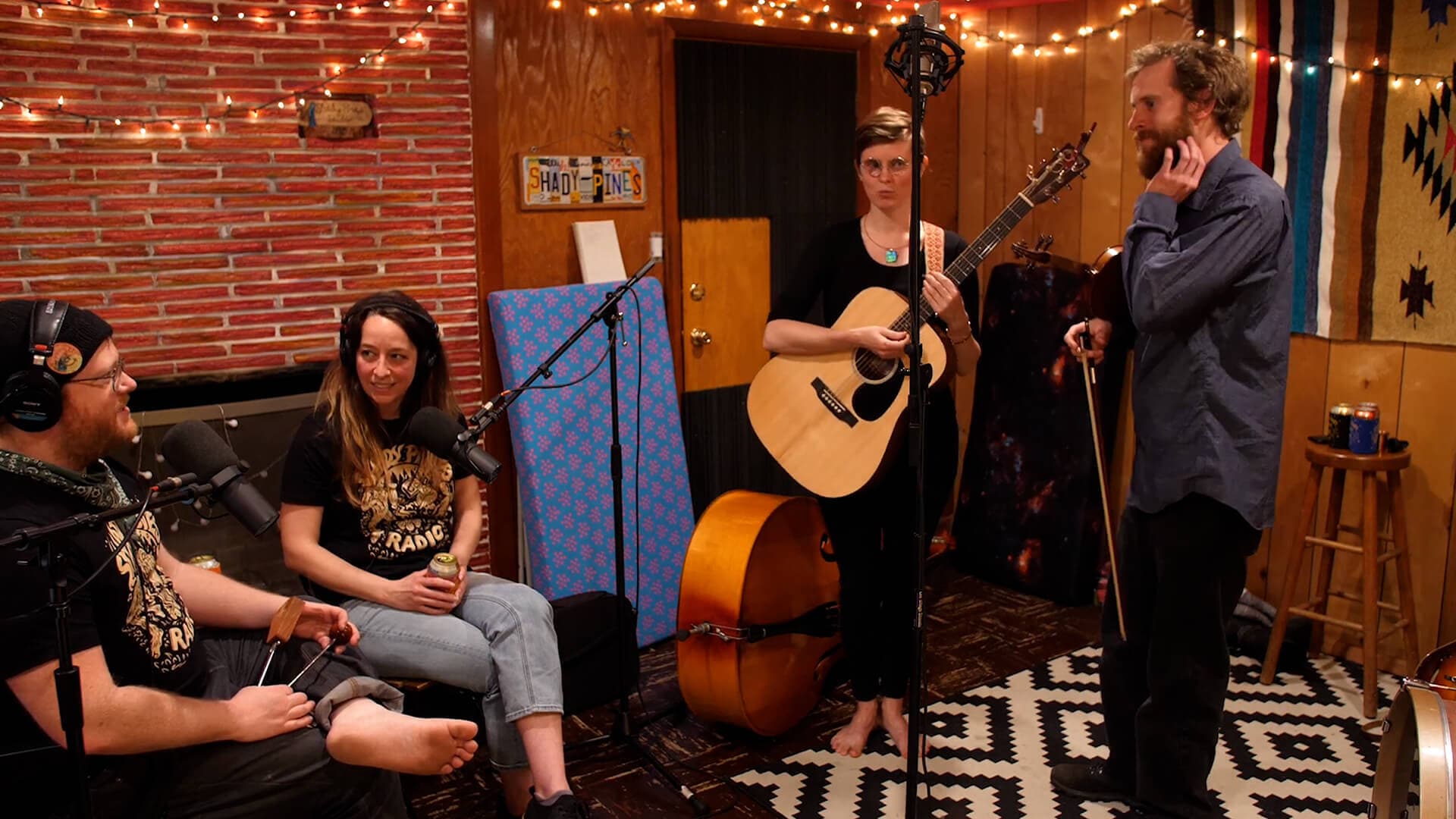 Shady Pines Radio band in session