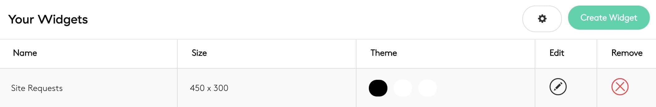 Song Requests Create New Widget