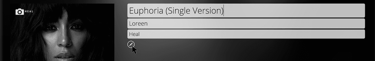 Editing track name different method