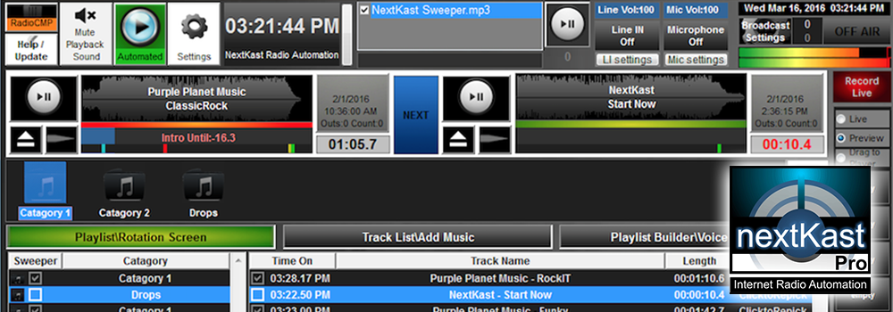 NextKast Radio Automation Software