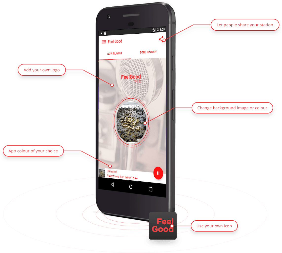 Start Internet Radio Station: Mobile apps