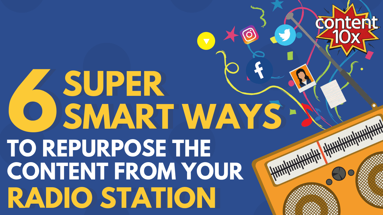 Repurpose Content Radio Station Blog Header
